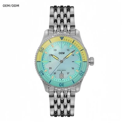 40 mm automatisk dykkeur med Tritium (GTLS) indeks for Miyota 9015 -bevægelse